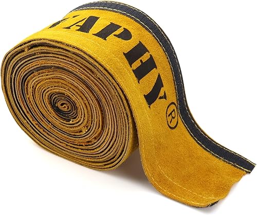 TIG - Funda para cable de soldadura de piel resistente al fuego, cubierta amarilla de 275 x 4 pulgadas (23 pies de longitud)