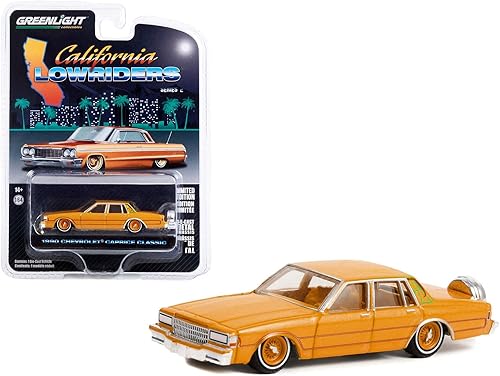 Miniatura 2 de Greenlight 1964 Chevrolet Impala Cobre Marrón Metálico con Gráficos California Lowriders Series 2 1/64 Modelo de Coche Fundido a Presión