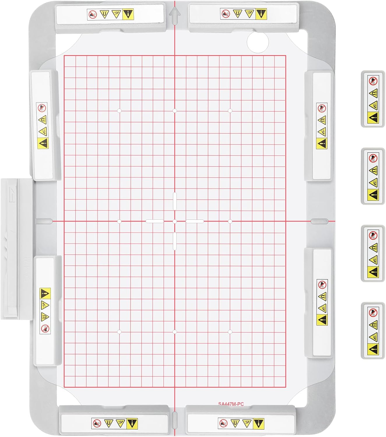 Sew Tech Magnetic Embroidery Hoop for Brother Quattro 6000D 6700D 6750D Luminaire XP2 XP3 Stellaire XJ1 XE1 Dream Machine XV8550D Baby Lock Solaris Altair Meridian Machine, 8"x12" Mighty Magnet Frame