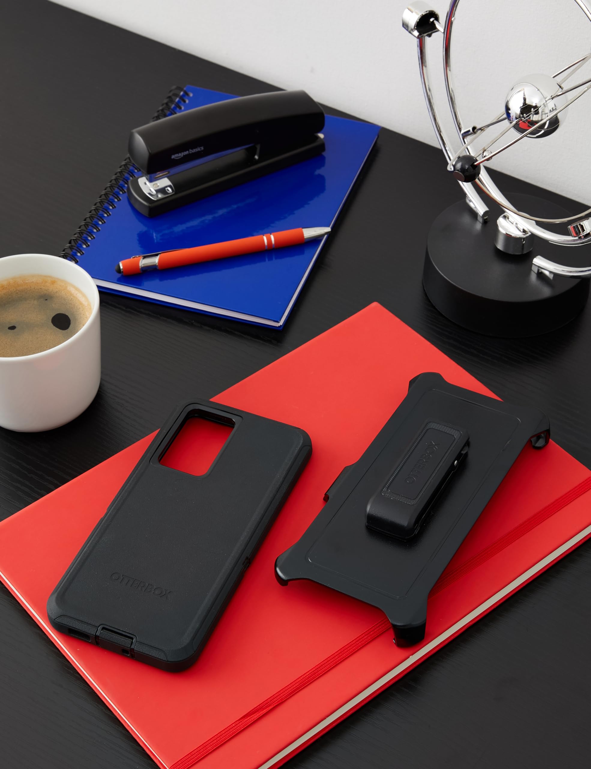 OtterBox Etui z serii Samsung Galaxy A53 5G Defender – czarne, wytrzymałe i trwałe, z ochroną portu, w zestawie podpórka z klipsem do kabury