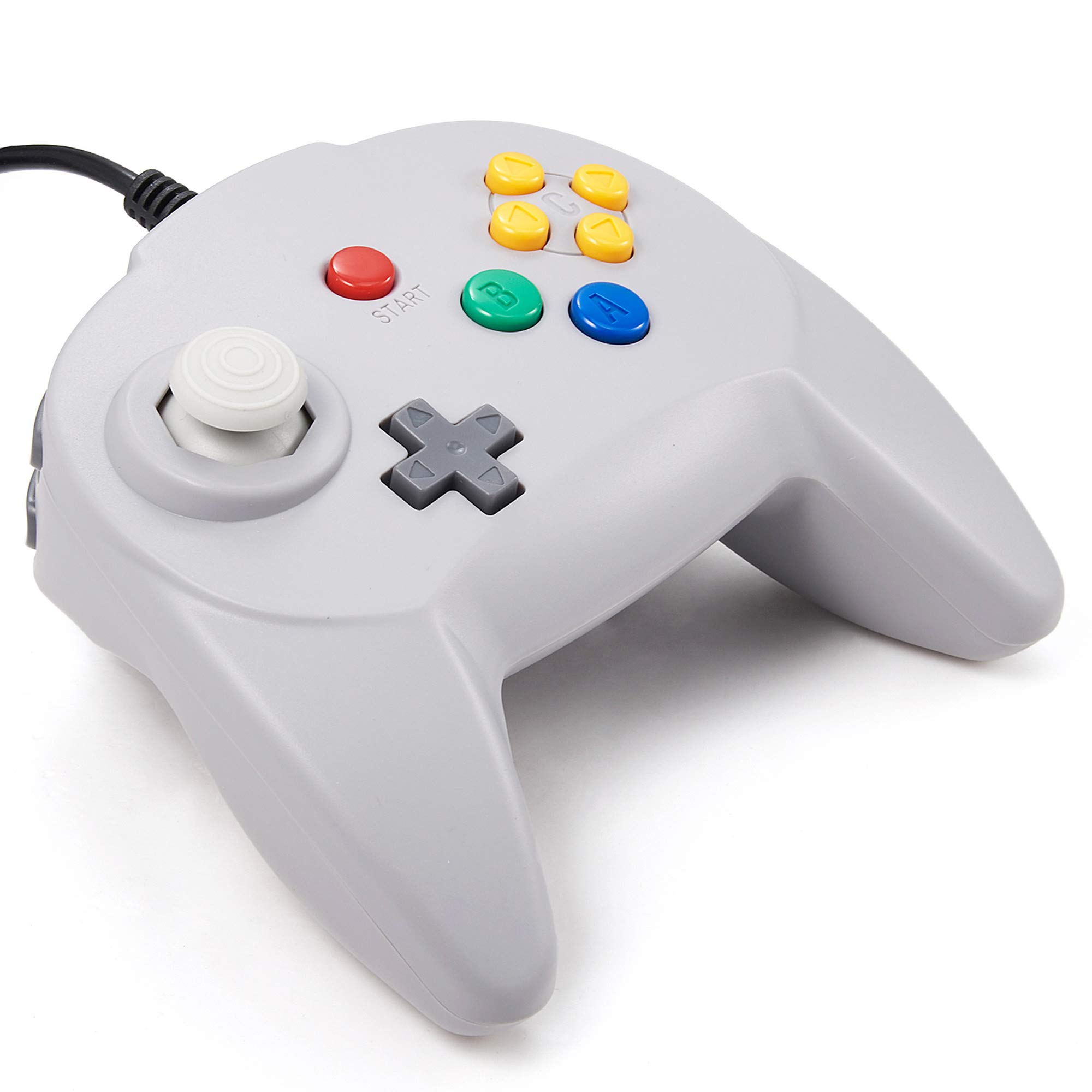 miadore Classic N64 Controller, Retro N64 Wired Remote Joystick Gaming Controller Compatibile con la Console N64 (grigio)