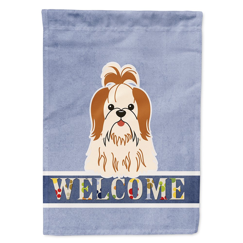 Drapeau sur toile maison Shih Tzu grand format extérieur multicolore Caroline's Treasures