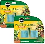 Miracle-Gro Indoor Plant Food Spikes, Includes 48 Spikes - Continuous Feeding for all Flowering and Foliage Houseplants - NPK 6-12-6