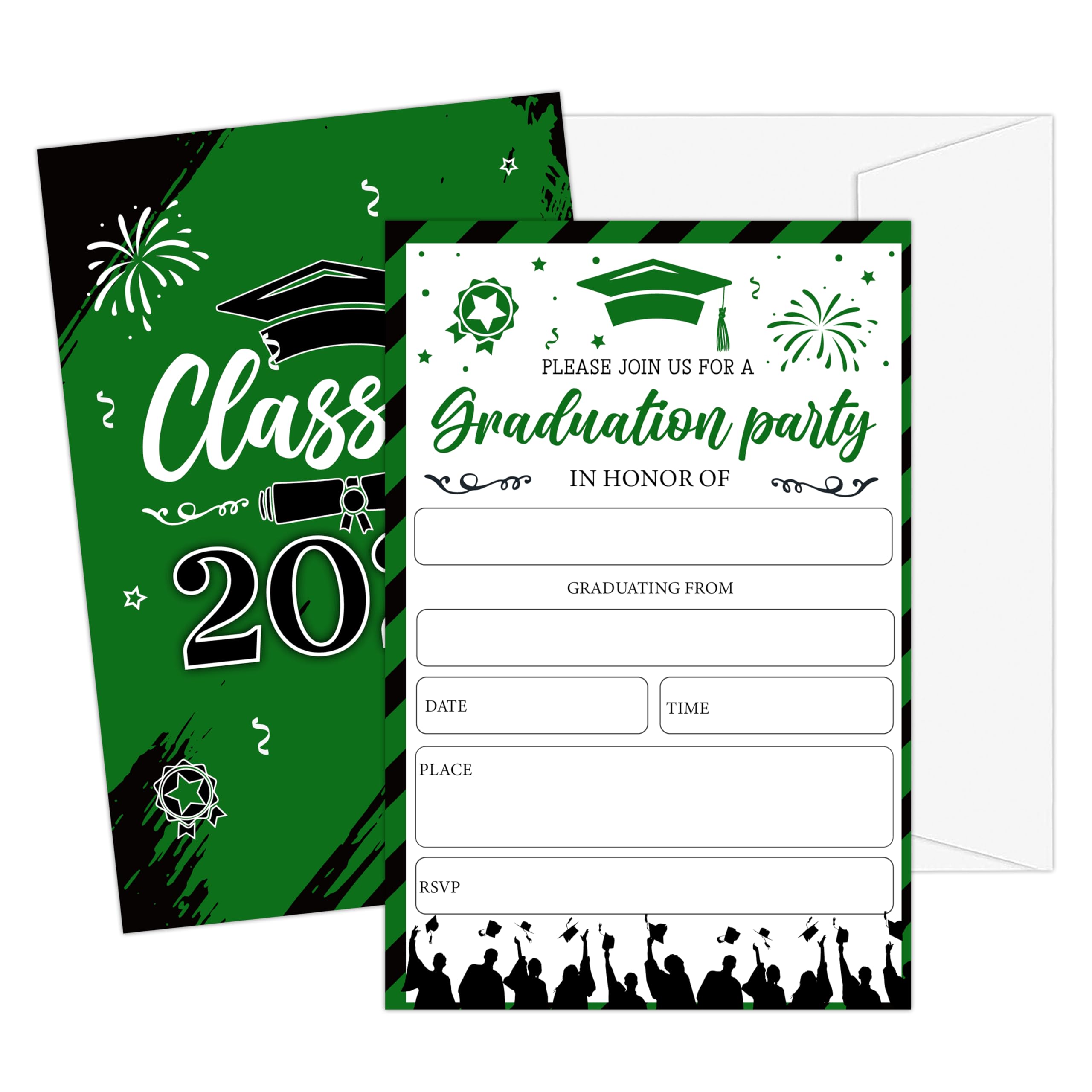 double sided grad cards Amazon.com : ISOVF Graduation Invites Class of 2026, Graduation Party  Invitations with Envelopes, Green 4x6-inch Double-sided Grad Announcement  Cards-E07 : Home & Kitchen