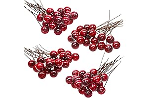 BBTO Artificial Holly Berries: Vibrant Red Decor for All Occasions
