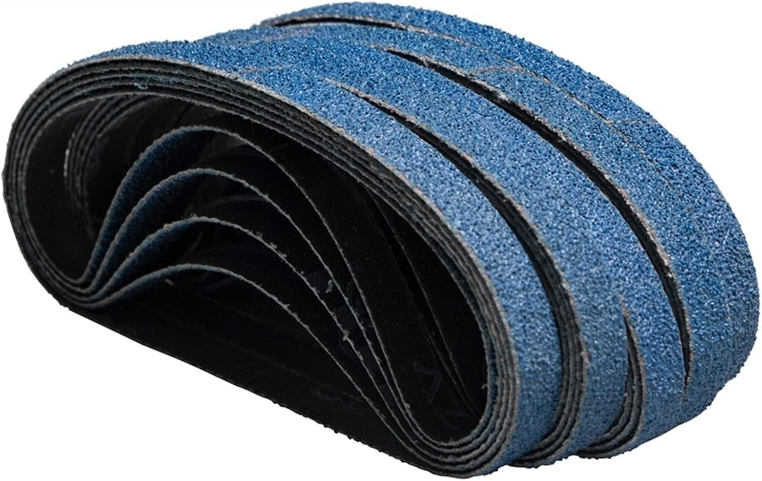 Nastro abrasivo Nastro abrasivo 25 pezzi 10x330mm 3/8"x13" Nastri abrasivi in zirconio blu Grana 60 80 120(120-medium)