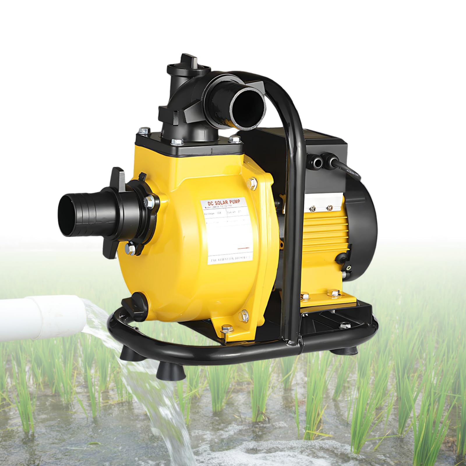 Pompa Acqua Solare DC, Pompa Irrigazione Solare in Acciaio Inox per Pozzo Profondo, Altezza Aspirazione 8 M (26 Ft), DC 48V 400W / 72V 750W / 72V 800W 400W/30M