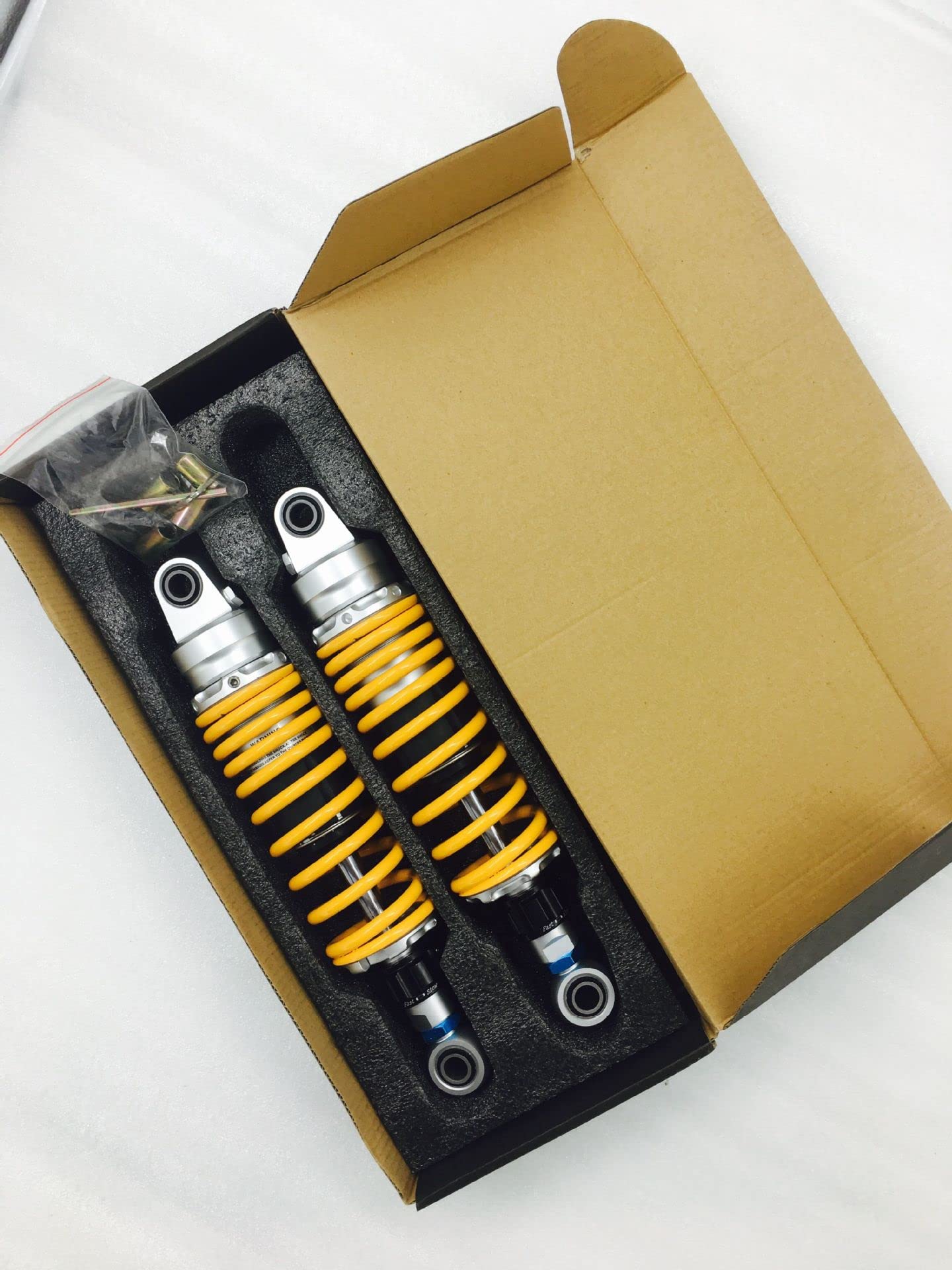Ammortizzatore d'aria universale per moto da 320 mm 12,6 pollici 7 mm sospensione posteriore ATV Quad Scooter Dirt Bike regolabile gonfiabile ammortizzatore d'aria