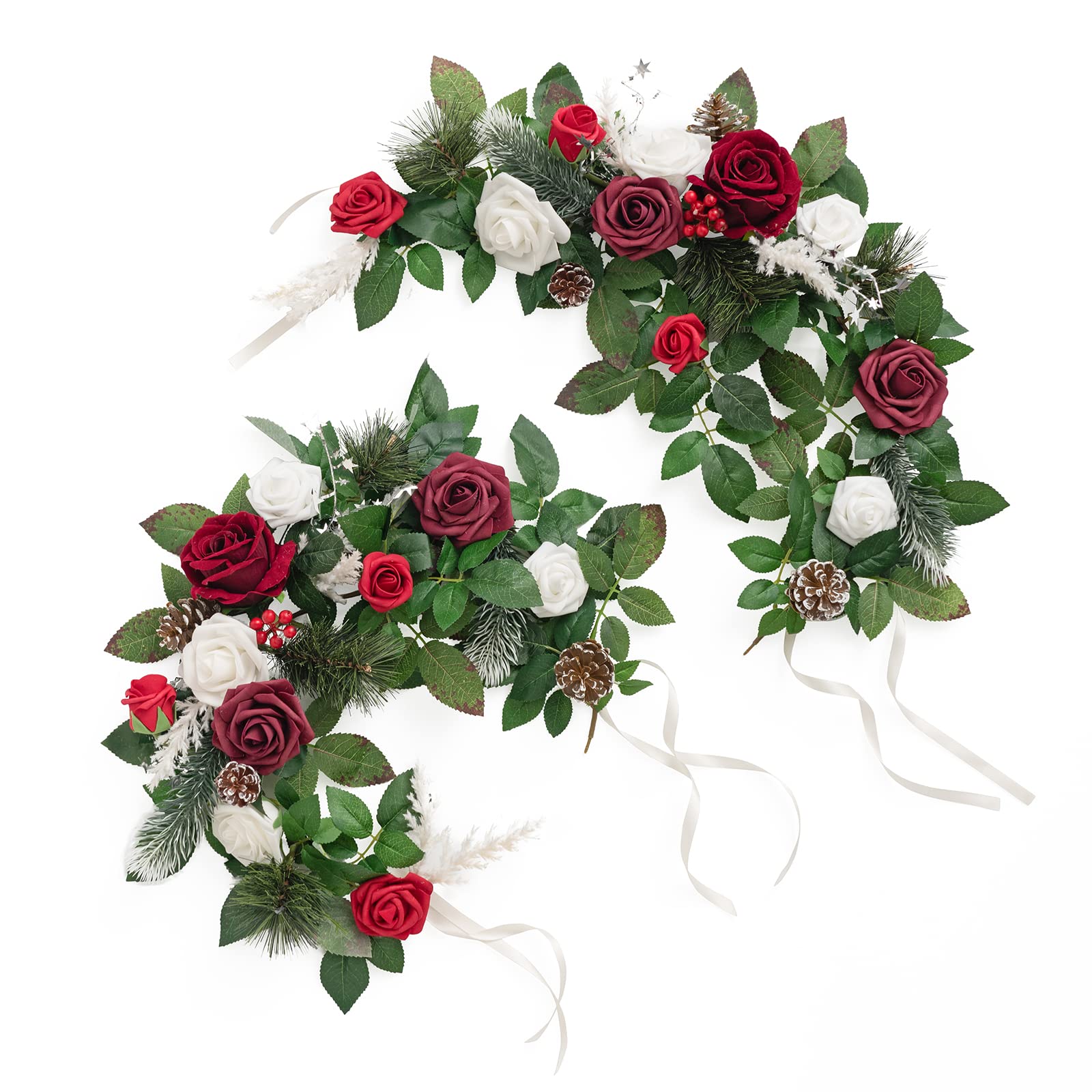 Amazon.com: Ling's moment 2Pack 2ft Artificial Flowers Garland