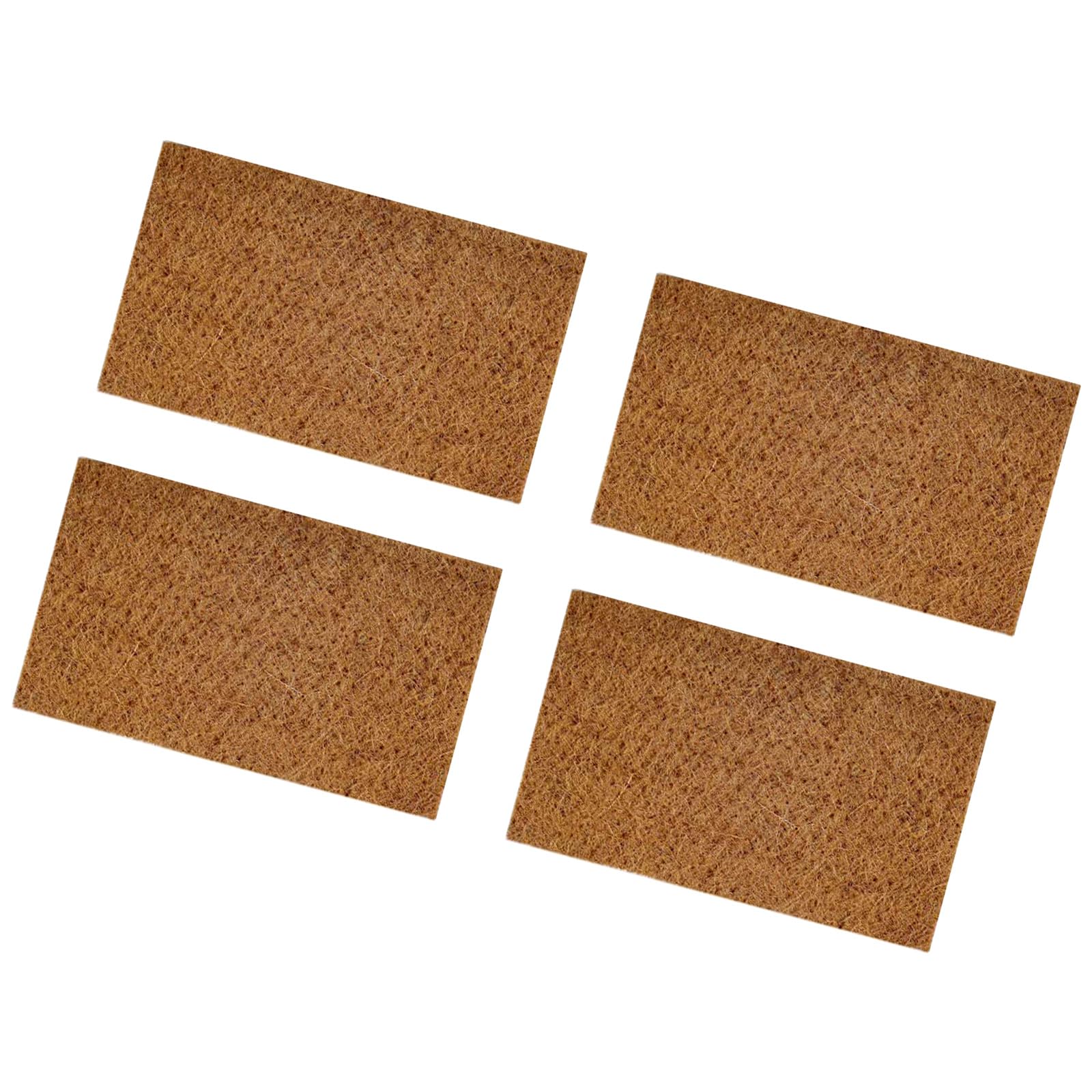 Lot de 4 tapis de reptiles très absorbants en fibre de coco naturelle pour terrariums et literie, tapis hydraté pour reptiles