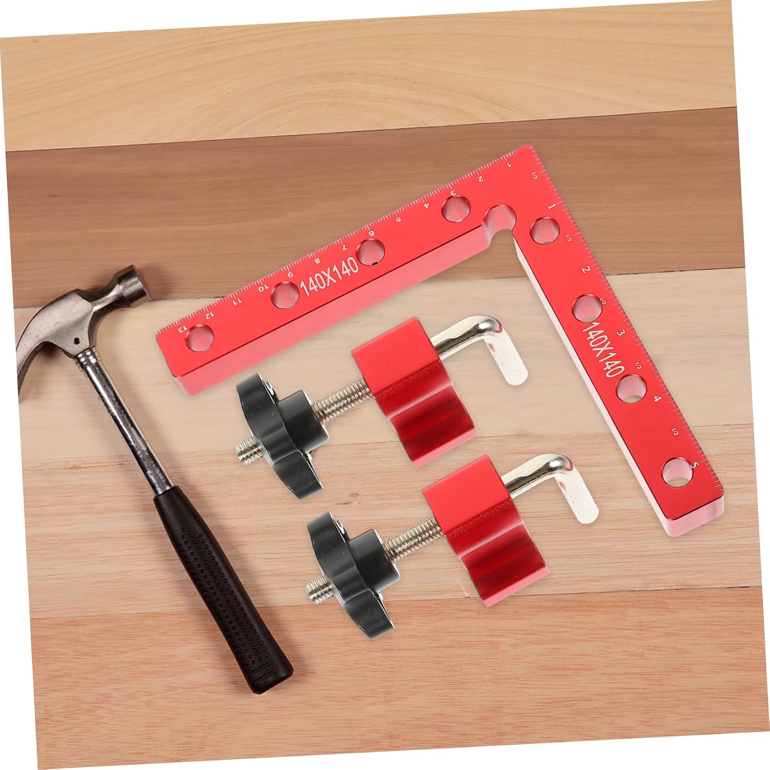 Woodworking Tools Right Angle Ruler Aluminum Clamp Panel Clamps for Cabinets Frames
