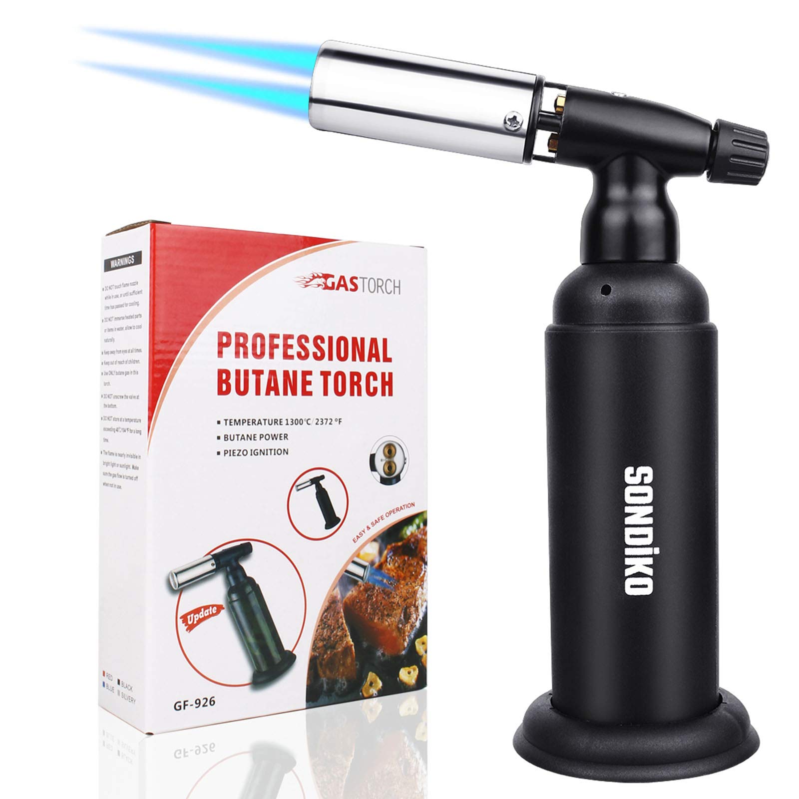Buy Sondiko Big Butane Torch Adjustable Double Flame Culinary Torch