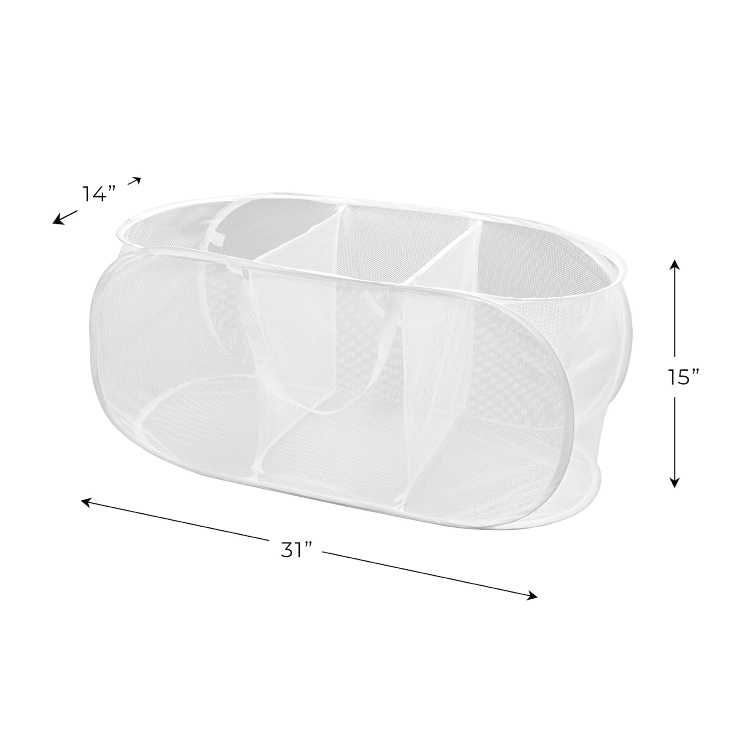 Cesta Plegable Dazz De Pro-mart Con 3 Compartimentos, Colo | Envío Gratis