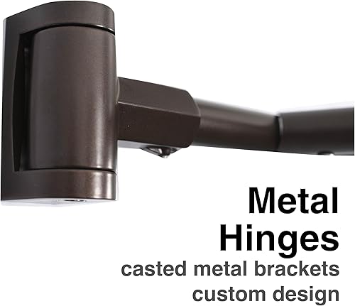 Miniatura 4 de JS Jackson Supplies - Barra de ducha doble y curva, estructura de metal, ajustable entre 44 y 70 pulgadas, varillas de aluminio y accesorios de