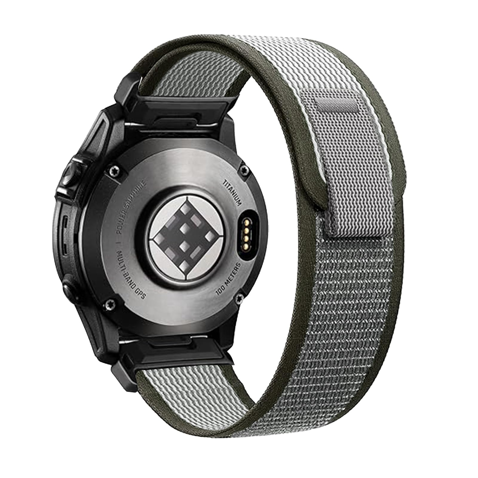 EKINGEEK 22mm Quickfit Watch Strap for Garmin Fenix 8 47mm, Fenix 7, Fenix 6, Fenix 5, Epix Pro Gen 2 47mm, Forerunner 970/965/955/945 – Soft Nylon Hook & Loop Replacement Strap — image 1