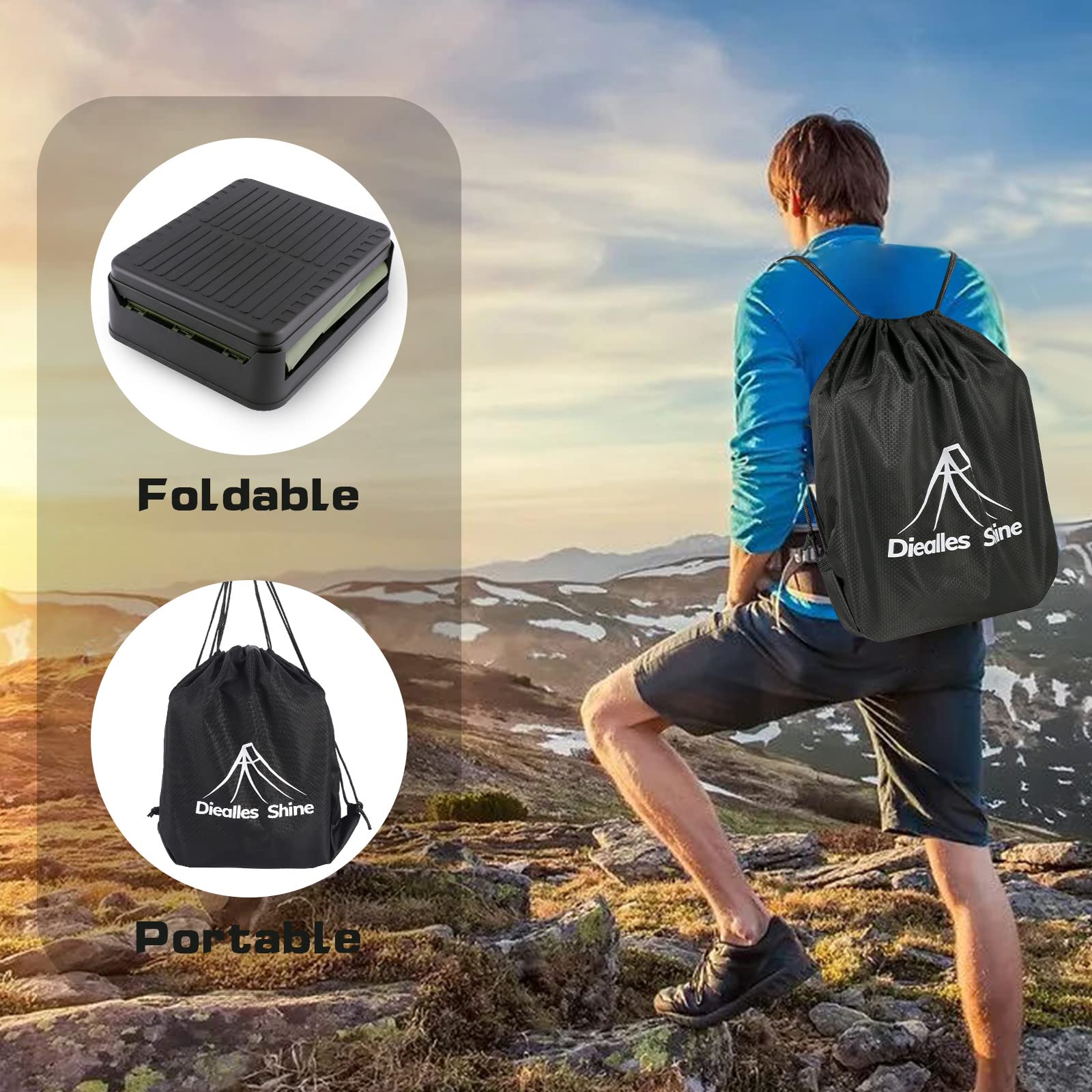 Diealles Shine Toilette Portable ou Pack de 120 Trousses de Toilette de Camping