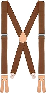 Buyless Fashion Button End Logger Work Suspenders for Men