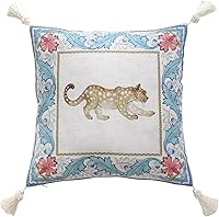 Vista 11 de patdrea Fundas de almohada de diseño floral vintage para sofá, fundas de almohada de lino marrón amarillo con patrón de pájaro y rosa, cojín