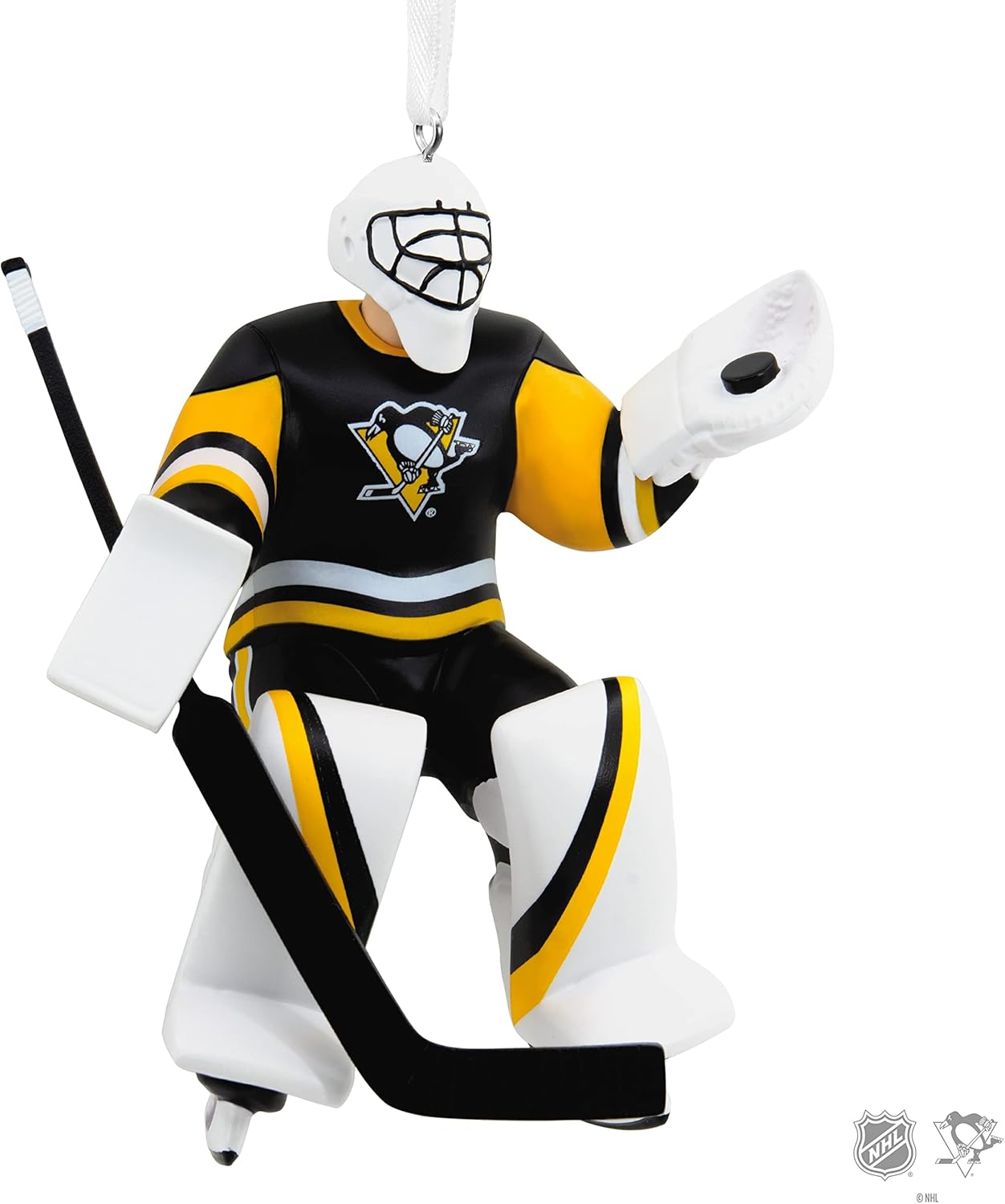 Hallmark NHL Pittsburgh Penguins Goalie Christmas Ornament - Image 6