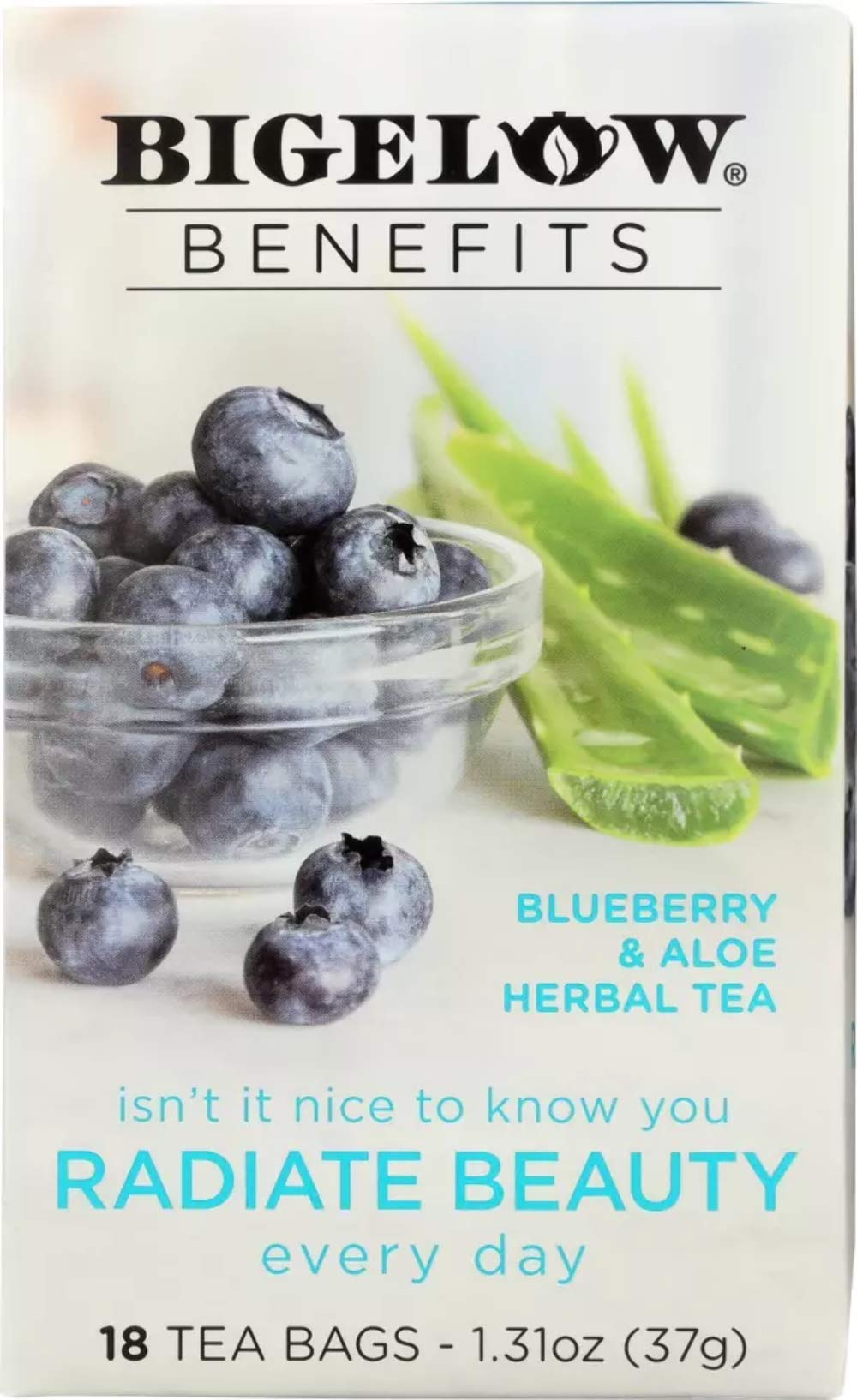 Bigelow Tea Blueberry & Aloe, 1.31 oz