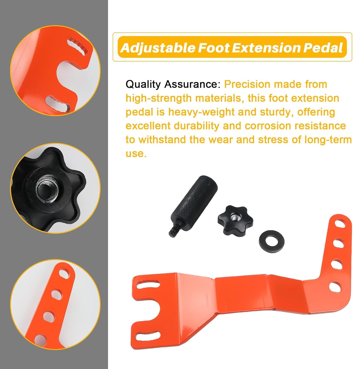 Adjustable Foot Extension Pedal Fit for Bad Boy Mowers Maverick ZT Elite Avenger MZ Magnum Models