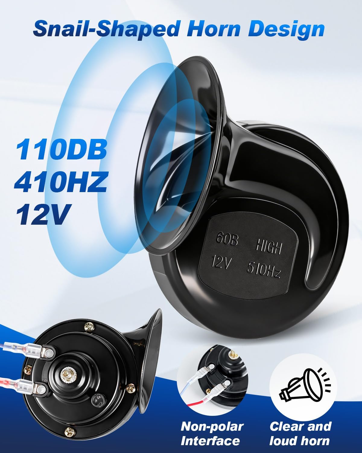 UTV Turn Signal Kit, Pre-Wired, Plug and Play UTV Blinker Kits with Hazard Light, Rocker Switch, 110D Horn, Universal Street Legal Kit Compatible with Polaris, Can-Am, Kawasaki, CFMOTO