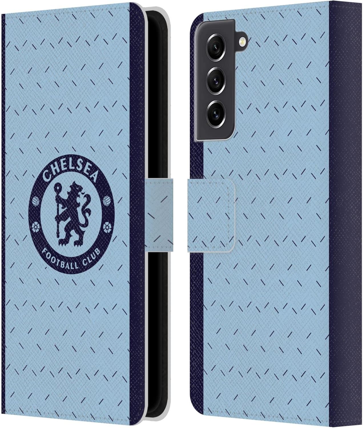 Head Case Designs Officially Licensed Chelsea Football Club Away 2020/21 Kit Leather Flip Case Compatible with Samsung Galaxy S21 FE 5G