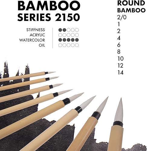 Miniatura 3 de Princeton Brocha, Tamaño 6, Madera de Bambú