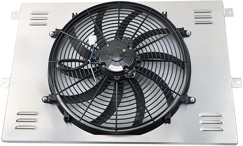 Miniatura 5 de Ventilador eléctrico de aluminio para Dodge BDW 100 200 300 Ramcharger 5.2L 5.9L