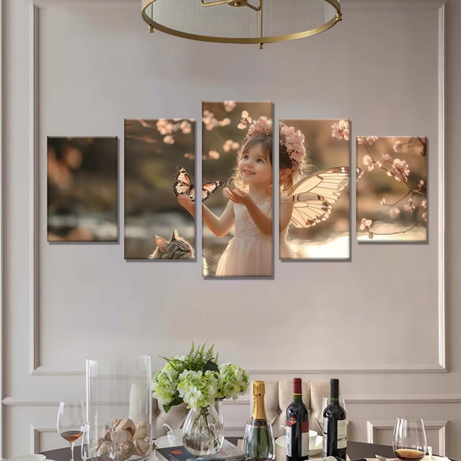 Zestaw do malowania diamentami 5D Anioł dla dorosłych, 5 sztuk kombinacja do malowania diamentowego duży rozmiar 150 x 75 cm zestaw do malowania diamentami dla dorosłych obrazy z koralikami, do