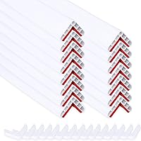 Vista 9 de Rubber Bond Protector de borde de esquina de pared, protectores de esquinas a prueba de bebés de 1 x 1 x 36 pulgadas, tiras de borde autoadhesivas