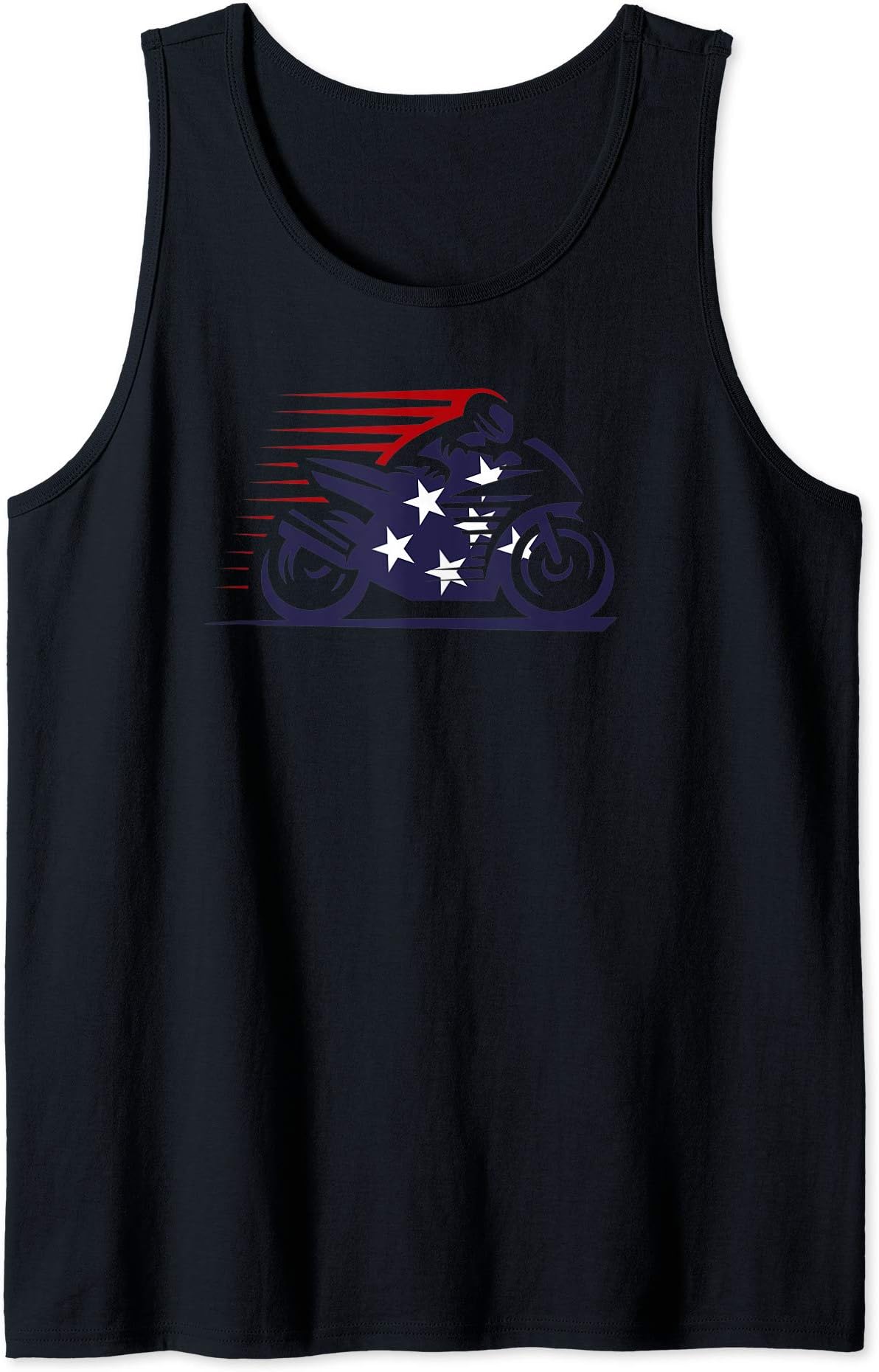 American Flag Super Bike Moto GP independence day Tank Top