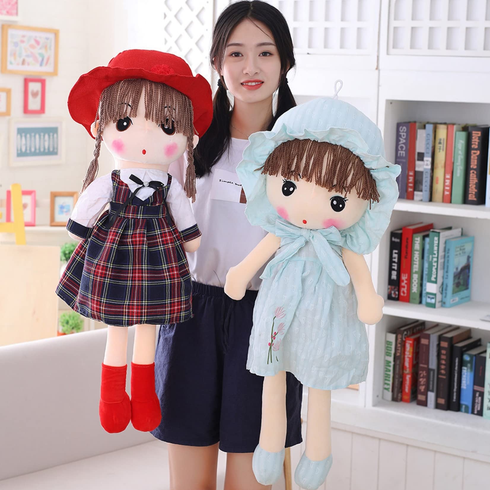 Amazon.co.jp: 人形 ぬいぐるみ かわいい ドール 女の子 ガールズ 45cm