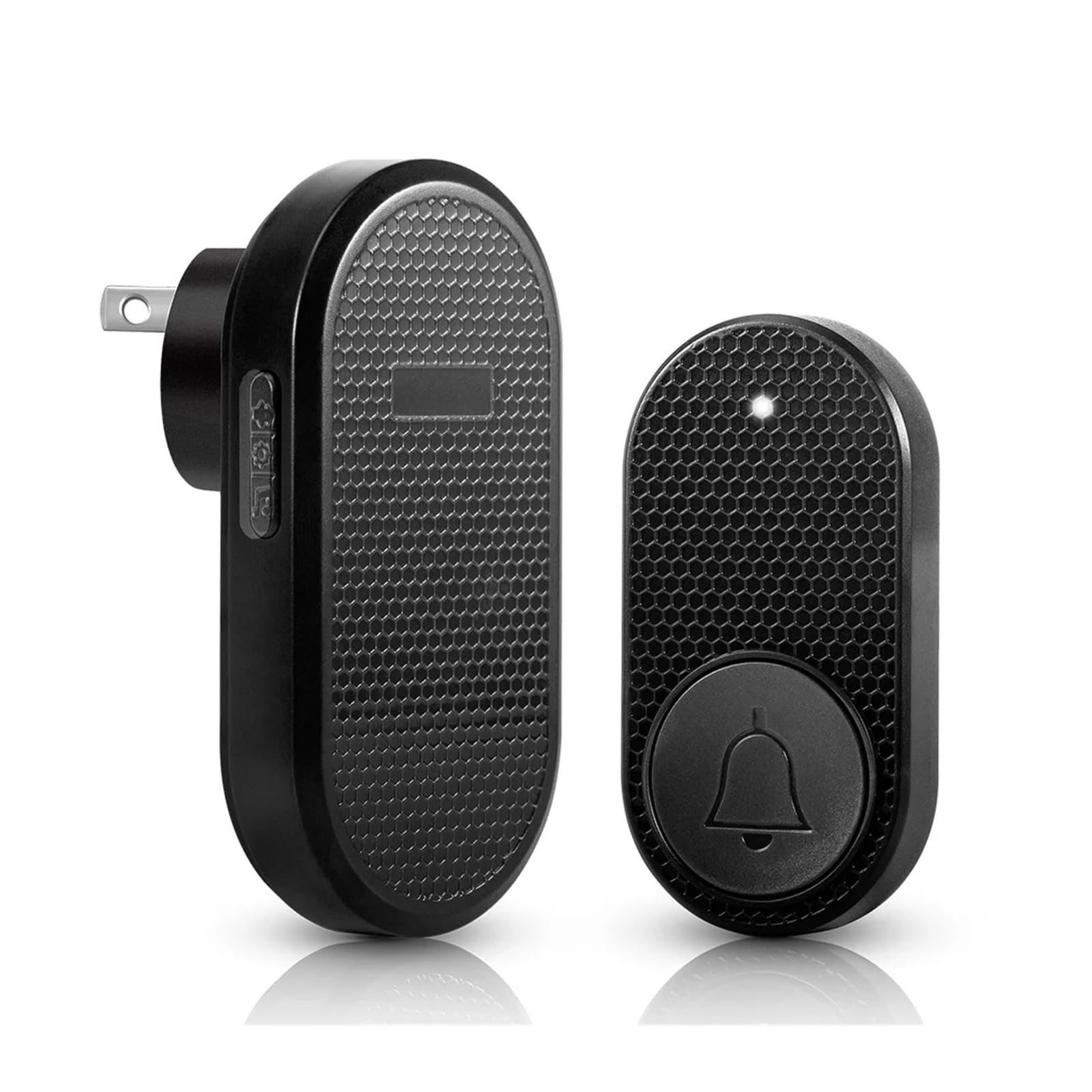 Sonnette Intelligente sans Fil, Alarme de sécurité for la Maison, avec 33(2 Receiver 2 Button,US Plug)