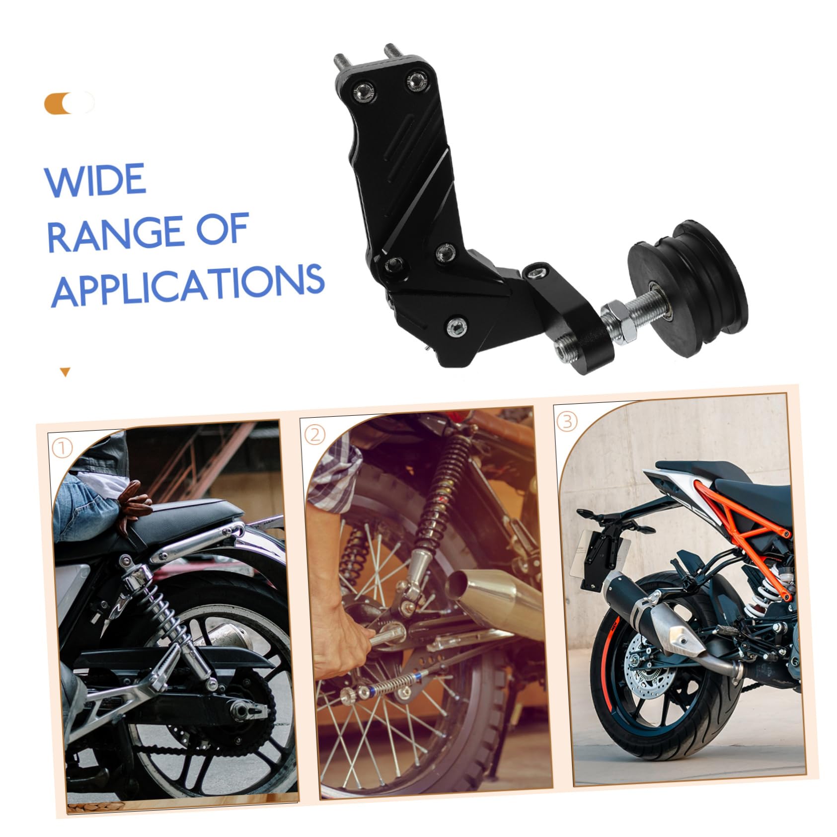 Mikinona Tendicatena Piegature Antiscivolo, Lega e Design in Catena a Alluminio Moto Resistente Deformazioni della Motocicletta