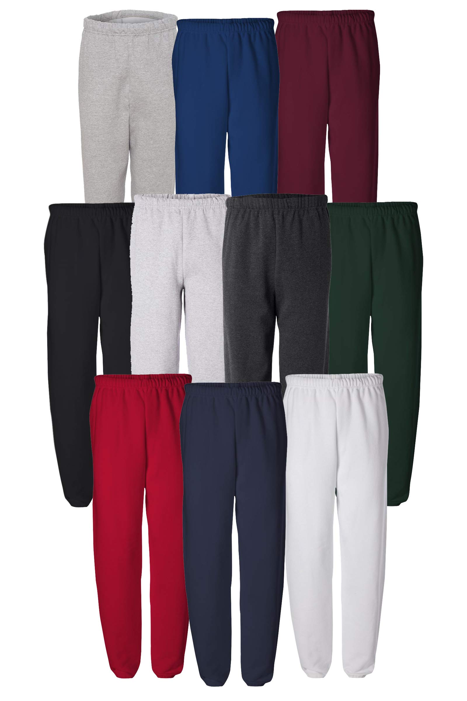 Tee Miracle Multipack Bundle Men 973MR Elastic Bottom Jogger Bulk Sweatpants 3 6 10 Pack