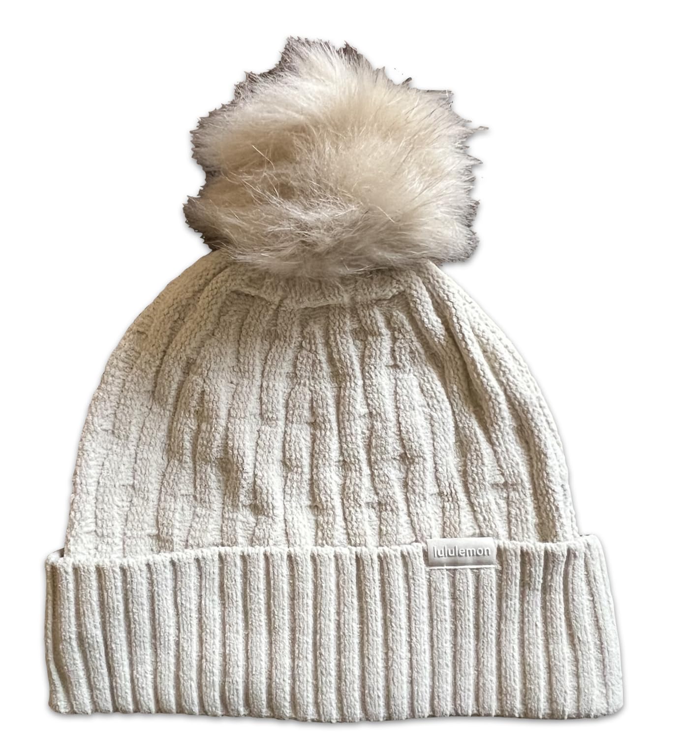 lululemonAthletica Women's Cable Knit Pom Beanie Hat One Size
