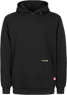 BOCOMAL FR Hoodies Pullover 14oz Heavyweight Cotton Fleece Flame Resistant Hooded Sweatshirts NFPA2112