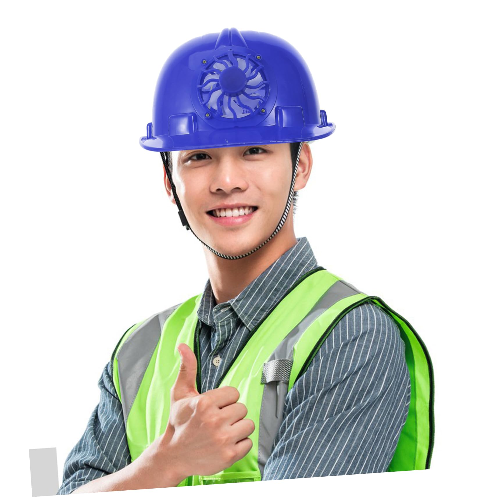 Didiseaon Casco Sicurezza Solare Per Edilizia Casco Da Raffreddamento Solare Protezione All Aperto