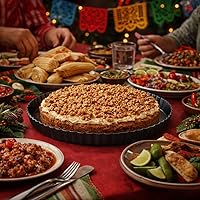 Vista 3 de Sartén redonda para tartas, sartén antiadherente con parte inferior extraíble, grandes sartenes estriadas para hornear, sartén para quiche