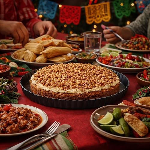 Miniatura 3 de Sartén redonda para tartas, sartén antiadherente con parte inferior extraíble, grandes sartenes estriadas para hornear, sartén para quiche