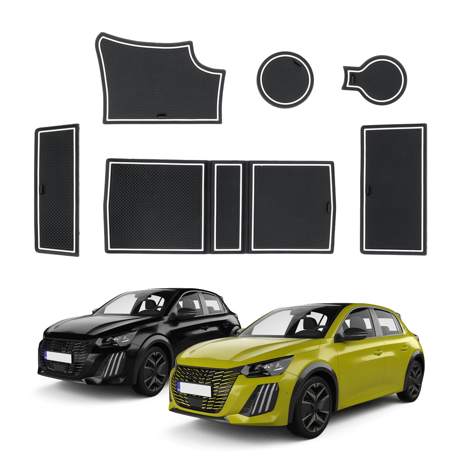 W-Parts Serie 4 TAPPETI - TAPPETINI in oquette Neri per 208 dal 2012