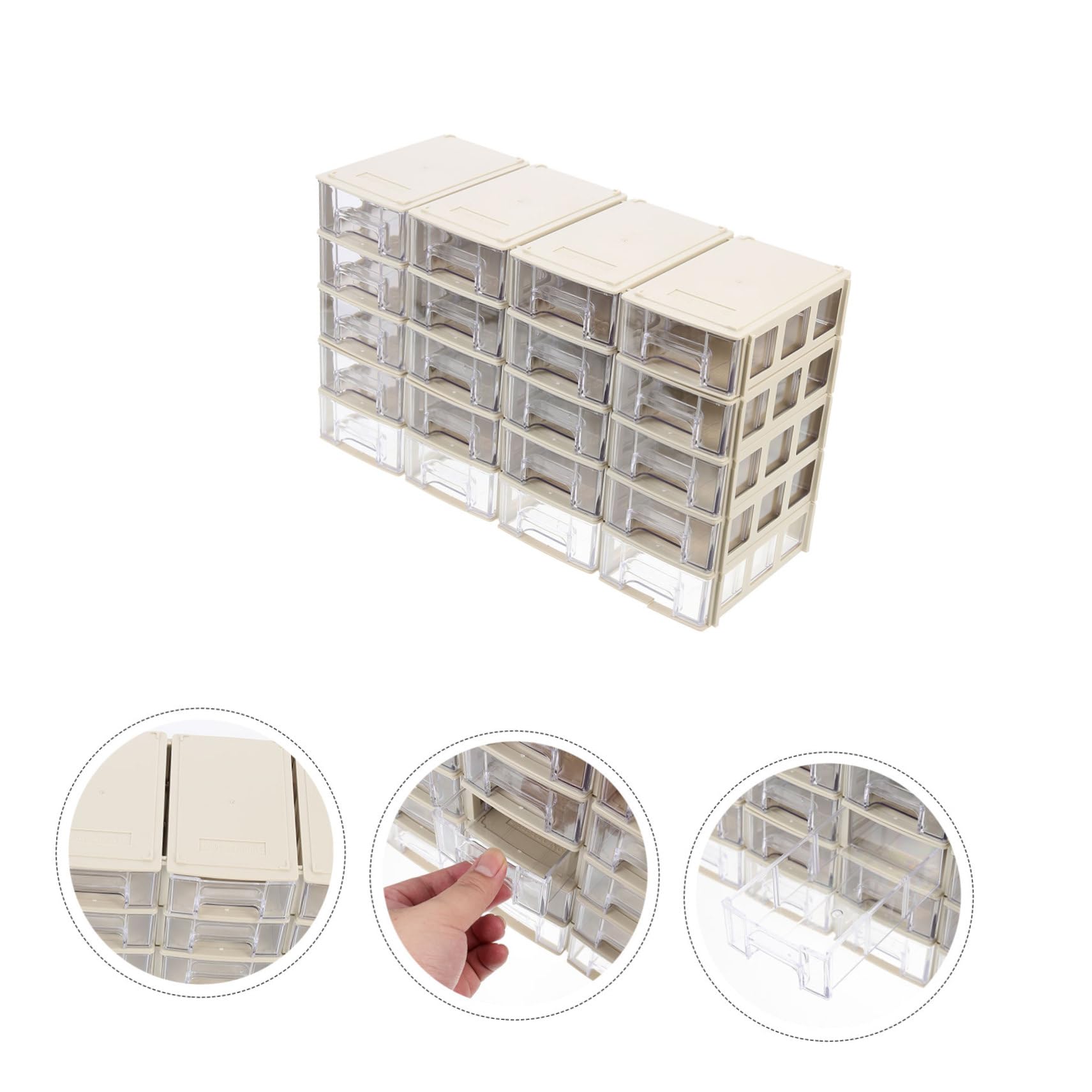Zerodeko 40 Zestawów Szuflady Pudełko Do Przechowywania Małe Pudełka Na Części Organizer Do Majsterkowania Organizer Na Części Etui Biurowe Artykuły Papiernicze Miniaturowe Na