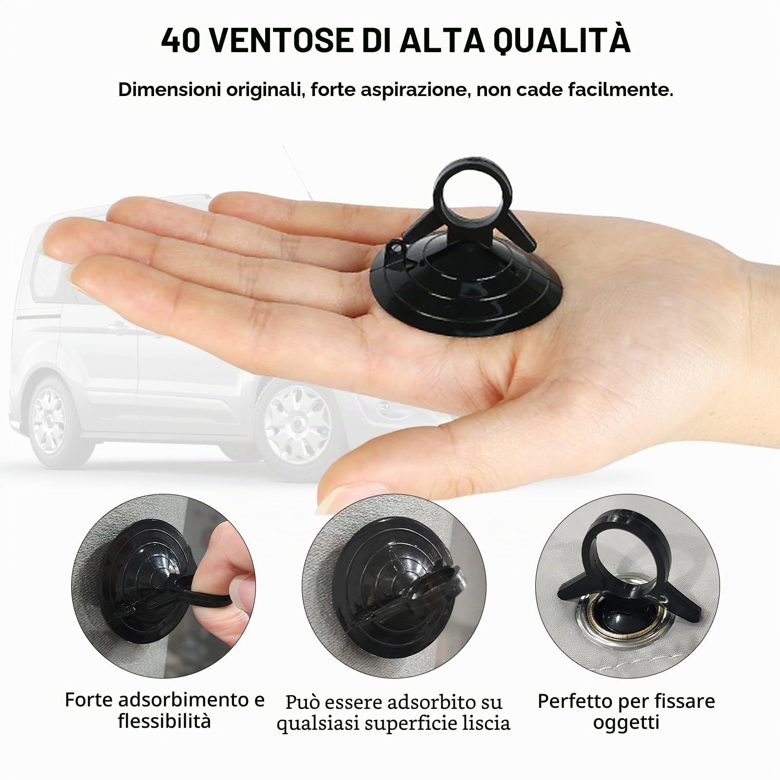 Parabrezza Auto Compatibile con Ford Tourneo Connect (SWB) 2013-2022, 8 Pezzi Tappetino Termico Cabina, Parasole Interna Auto Impermeabile e Pieghevole