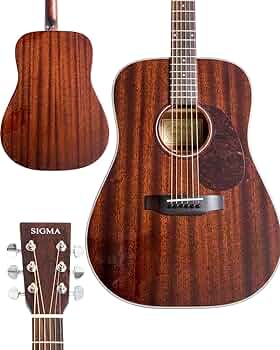 Amazon.com: SIGMA 41” Acoustic Guitar, Dreadnought, 4/4 Full-Size