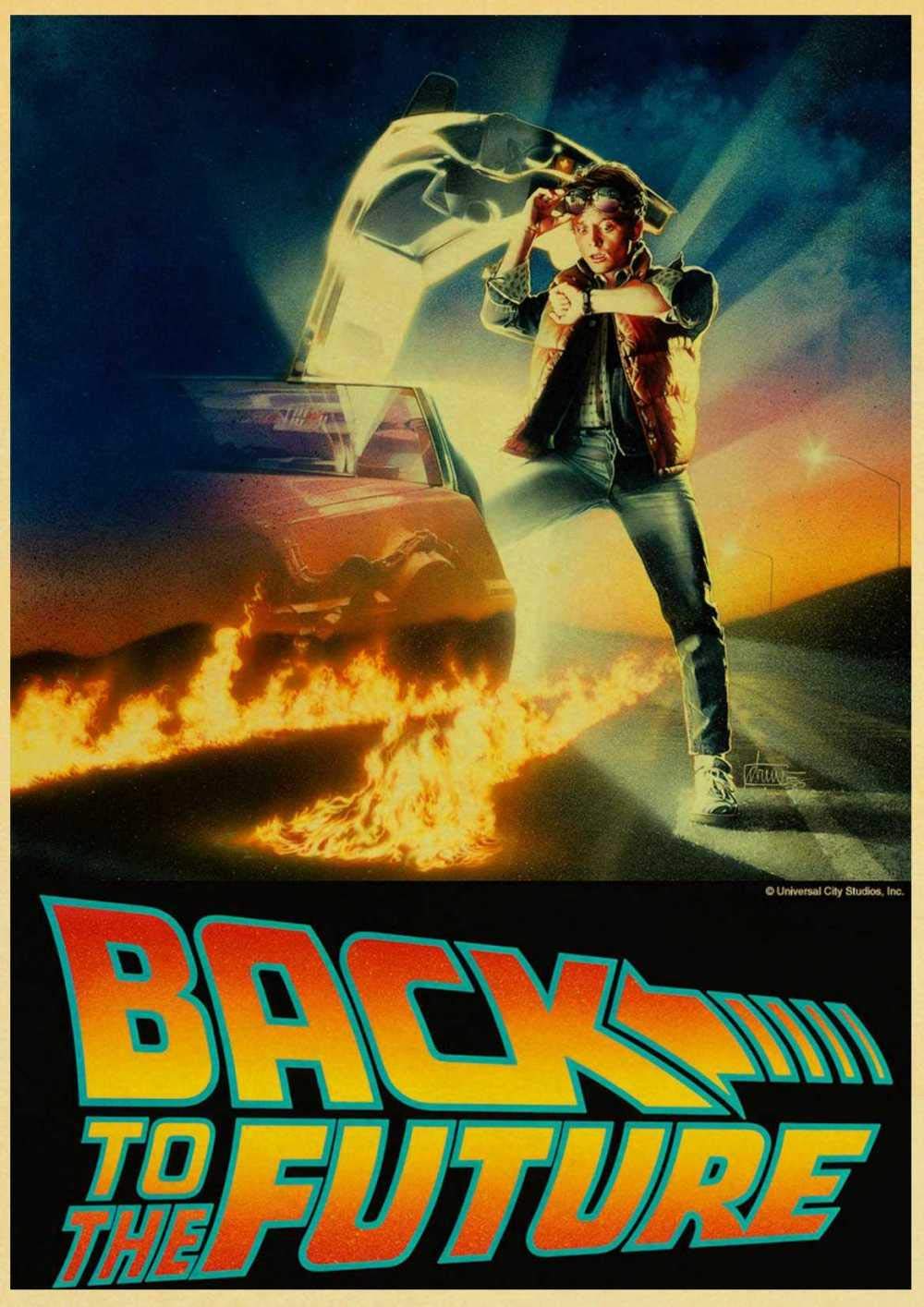 Diamond Painting 5D Diy Cross Stitch Kits For Adults Frameless Sci-Fi Back To The Future Classic Film Retro Poster Car Art Home Bar Decor-30X40_cm