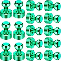 Vista 27 de VNDUEEY Imanes para refrigerador, imanes pequeños para nevera, 16 piezas, pizarra blanca, chinchetas magnéticas, fuertes clips magnéticos