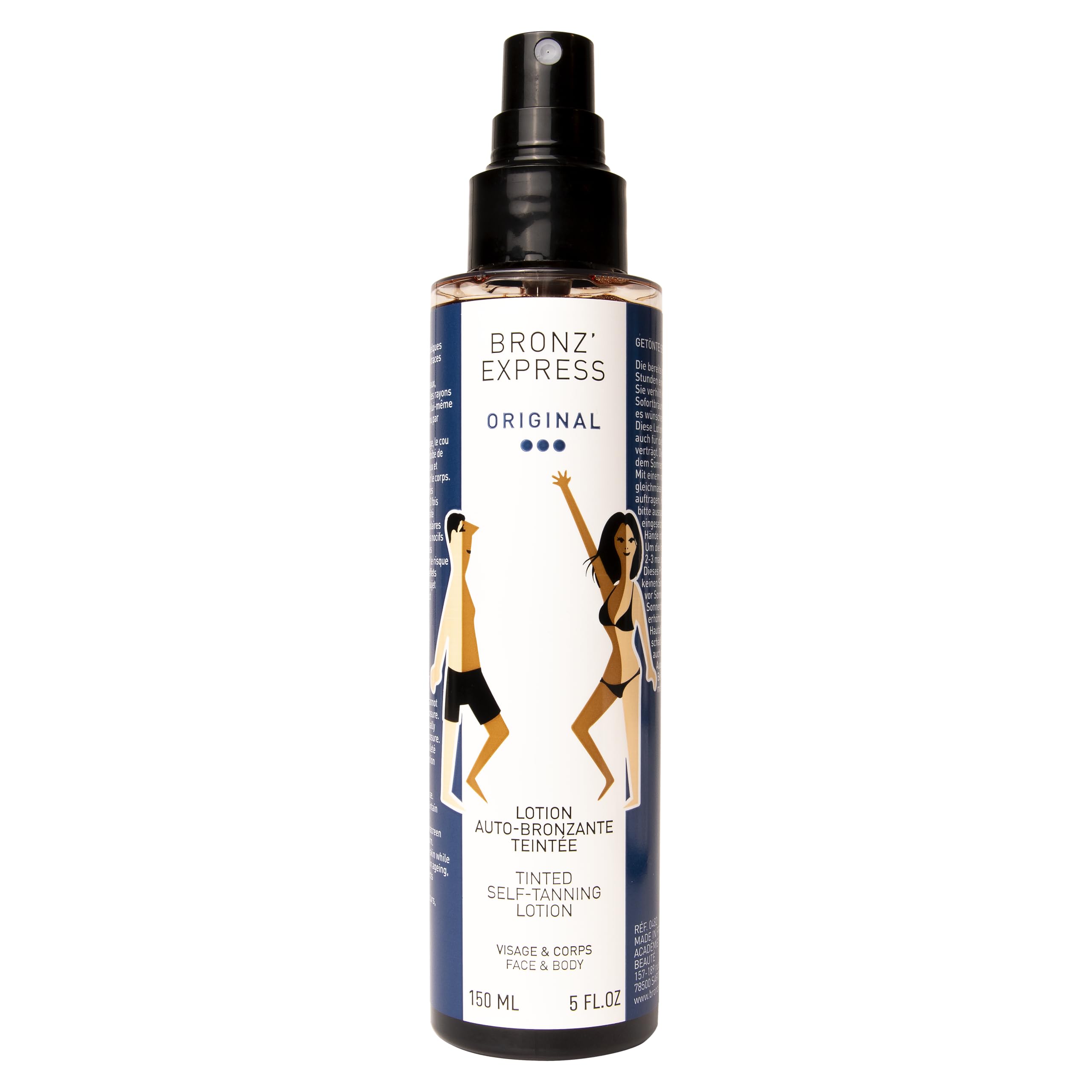 BRONZ EXPRESS | Selbstbräuner Gesicht und Körper Getönte | Lotion 150 Milliliter | Natürliche Bräune Ohne Sonne… – Ansicht 2