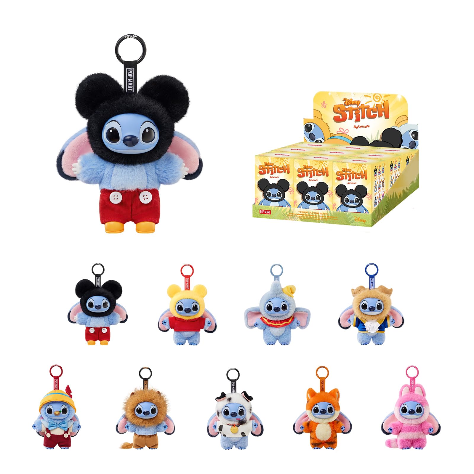 Amazon | POP MART Stitch Adventure Series Vinyl Plush Pendant【1