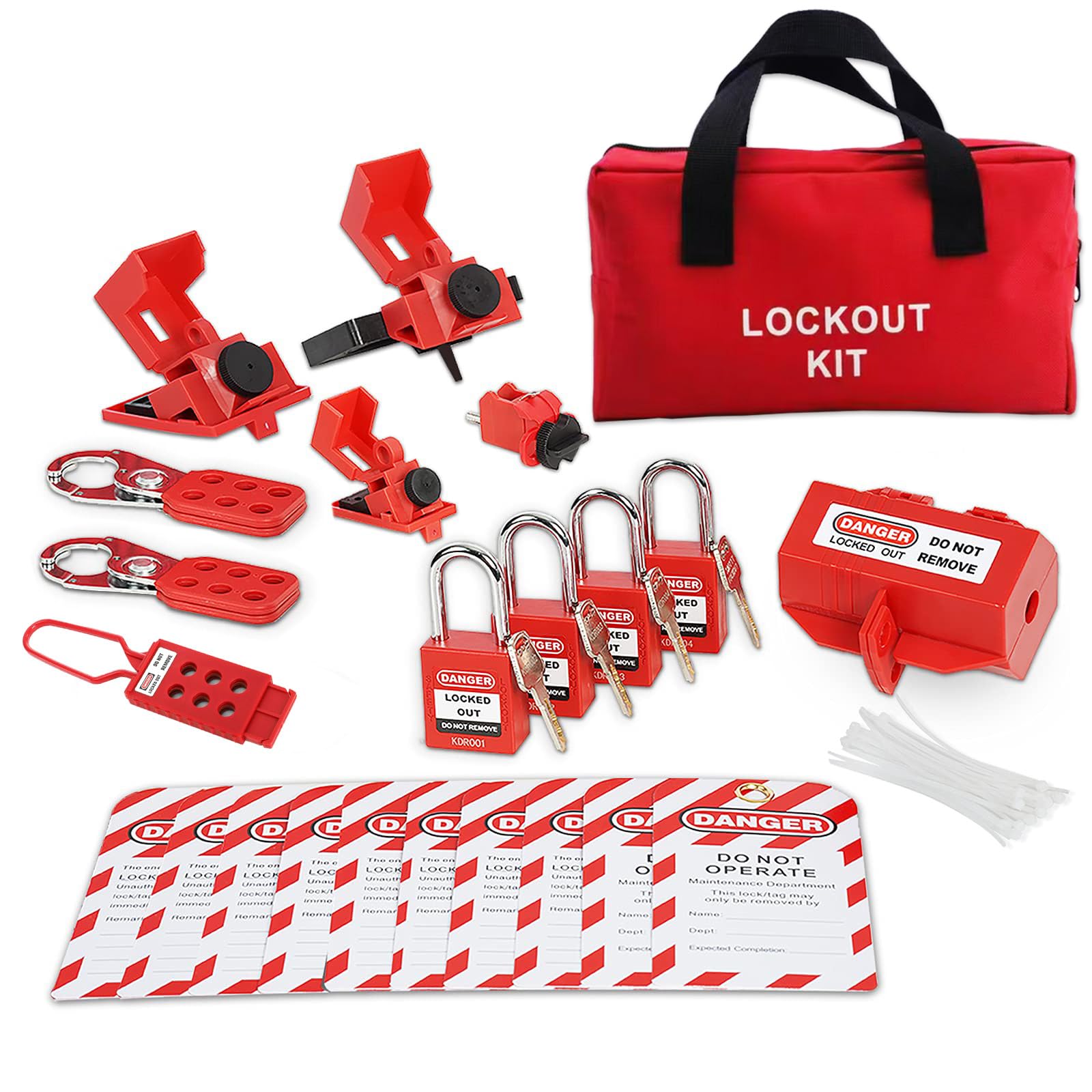 Snapklik.com : Electrical Lockout Tagout Kit, Lock Out Tag Out Kits
